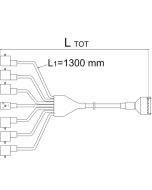 Cableado para Caja de Control RD, 3 Válvulas, 5mt