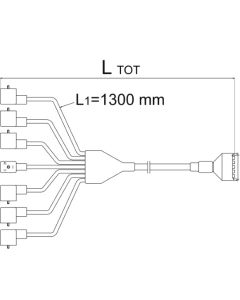 Cableado para Caja de Control RD, 3 Válvulas, 5mt