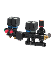 Grupo Válvulas Eléctricas Motorizadas con Retornos Calibrados 2 Vias para Bravo 180S Atomización + Válvula Proporcional + Válvula General, 180L/min.,  40 bar