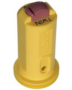 Boquilla Cerámica Doble Chorro Antideriva Inyección Aire AVI-TWIN 110º, Muy Baja Deriva, 3 - 5 bar