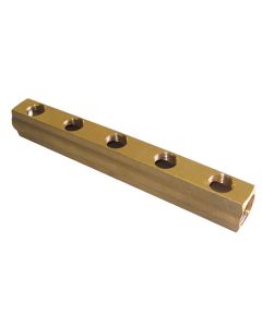 Colector Latón, 5 Salidas, H, G1/2"