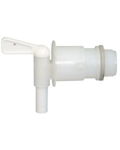 Grifo Plástico Depósito Lavamanos, 90º, Blanco, G3/4", Ø=8 mm, 0,5 bar