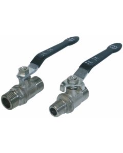 Válvula Esfera Palanca Latón, M-M, G1/2", PN25