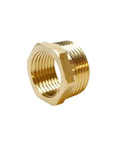 Reducción Hexagonal Latón, M-H, G1/2" - G3/8"