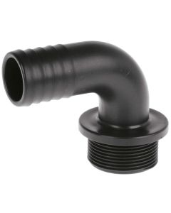 Racor 90º PP Rosca Macho, G1/2", Ø 13 mm, L=37 mm