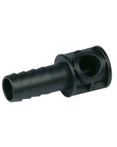 Racor Simple para Mangueras Portaboquillas PP, Ø Lat/Central 13 mm - 7,5 mm, L=40 mm