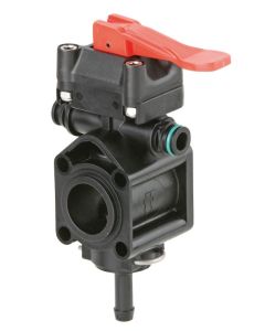 Válvula Sección On-Off Manual con Regulador Volumétrico Geo, 20 bar, 15-45L/min., Ø10mm