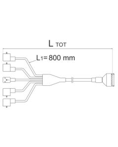 Terminal Oil 9 Vías - TF C18 + Led