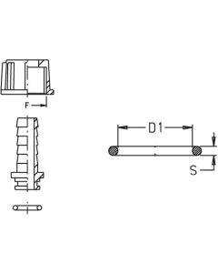 Junta Tórica EPDM para Empalme con Girador 3/4"